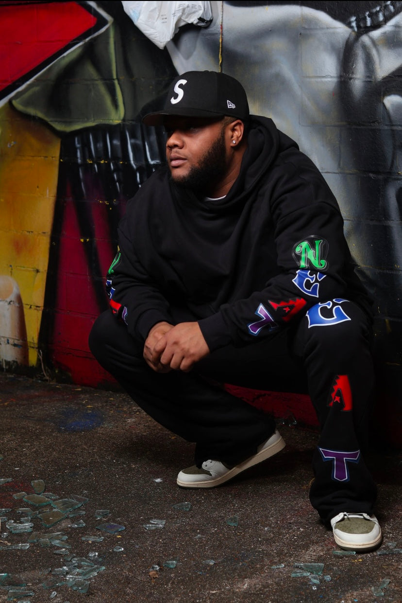 (N)EAT FRENCH TERRY HOODIE - BLACK